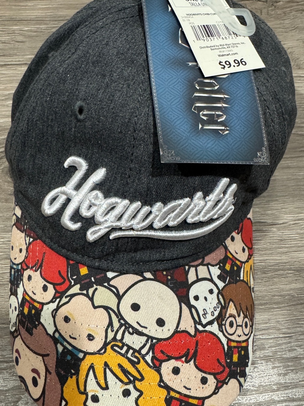 Harry Potter New With Tag Hogwarts Chibi Curved Bill Baseball Cap